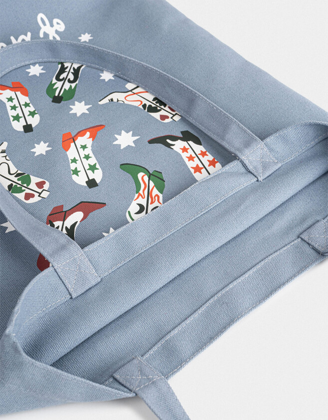 Bolsas reutilizables Estampados Tote Bag "sweethearts" - Azul Medio