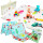 Alfombra Antigolpe 180x150 Tatami Colchoneta Infantil Jirafa-Aviones-Autitos