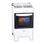 COCINA COMBINADA 4 HORNALLAS, HORNO ELÉCTRICO, AUTO LIMPIANTE- BLANCA S/E blanco