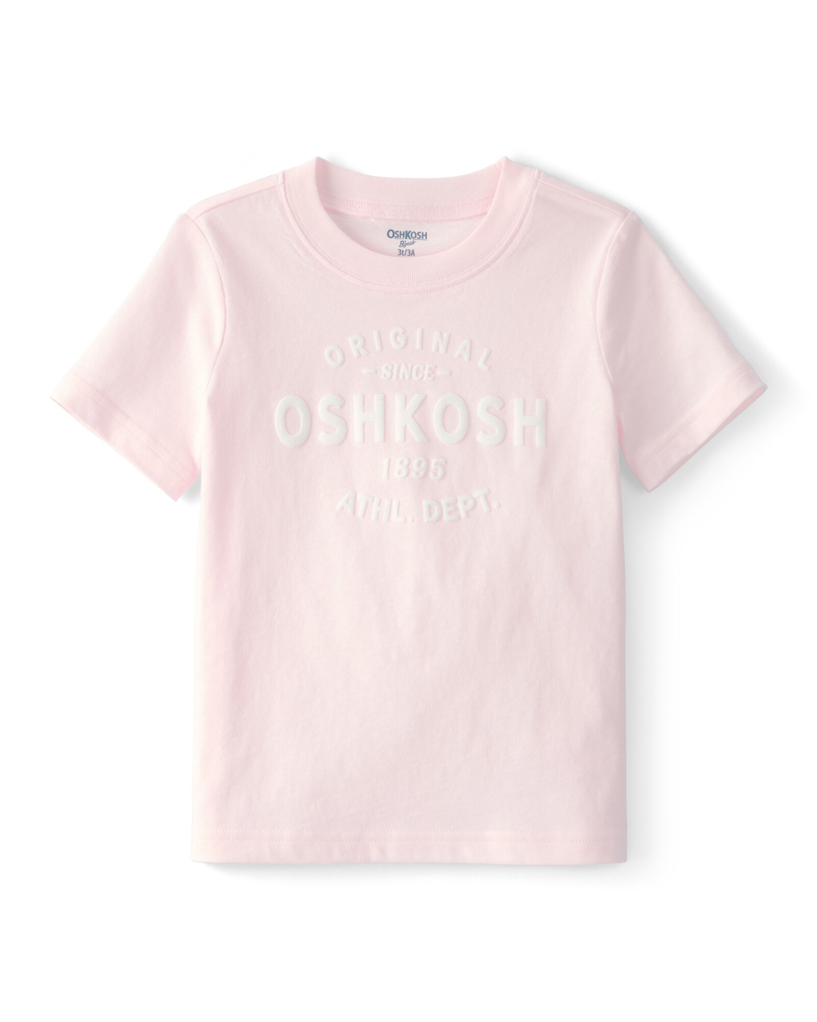 Remera de algodón, manga corta, rosada con logo Remera de algodón, manga corta, rosada con logo