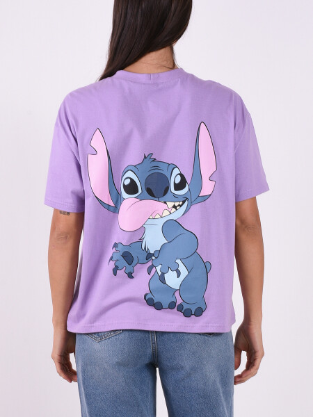 REMERA STITCH LILA