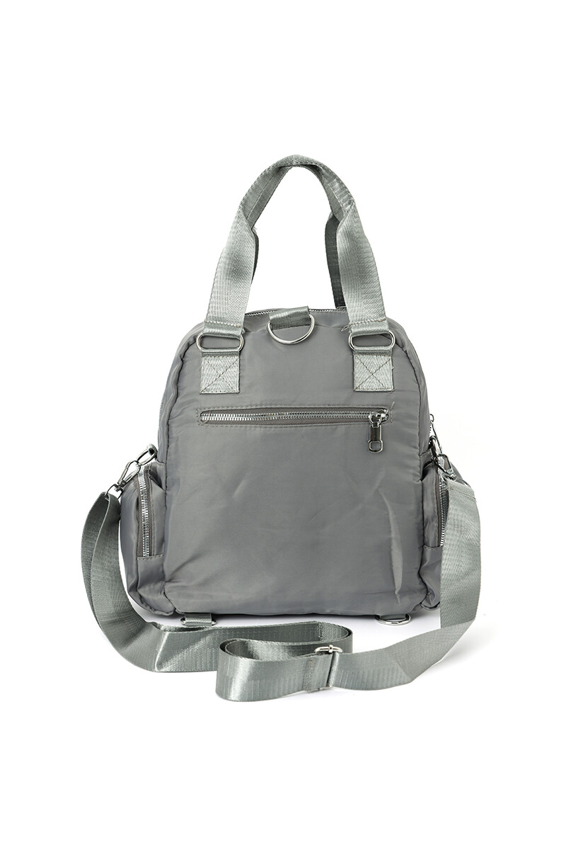 Mochila de nylon Gris