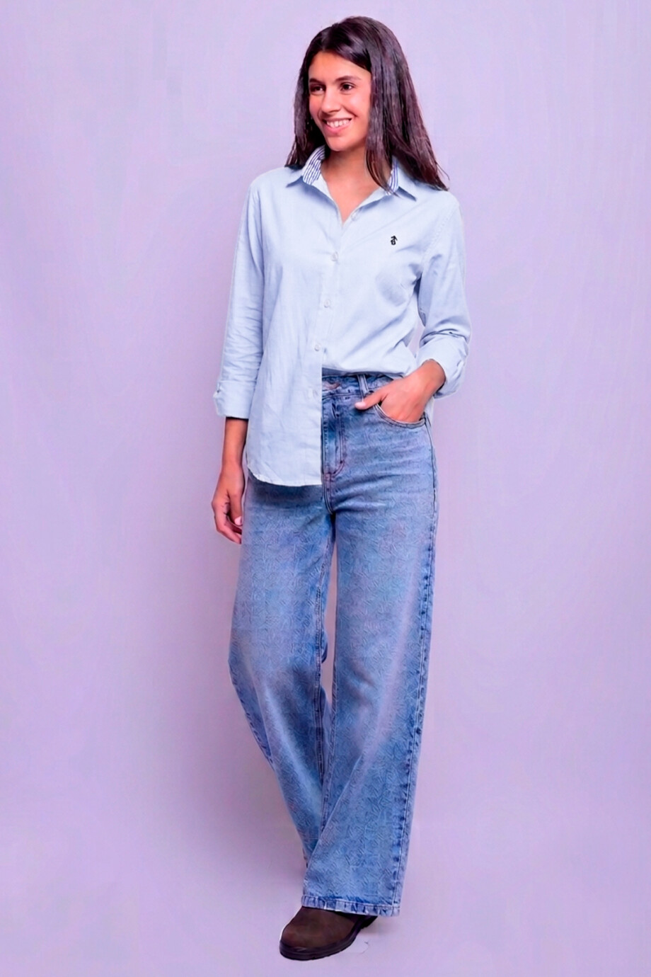 Camisa Dama Emi Celeste