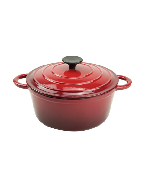 CACEROLA HIERRO C/TAPA ROJO 4.8L D26CM CACEROLA HIERRO C/TAPA ROJO 4.8L D26CM