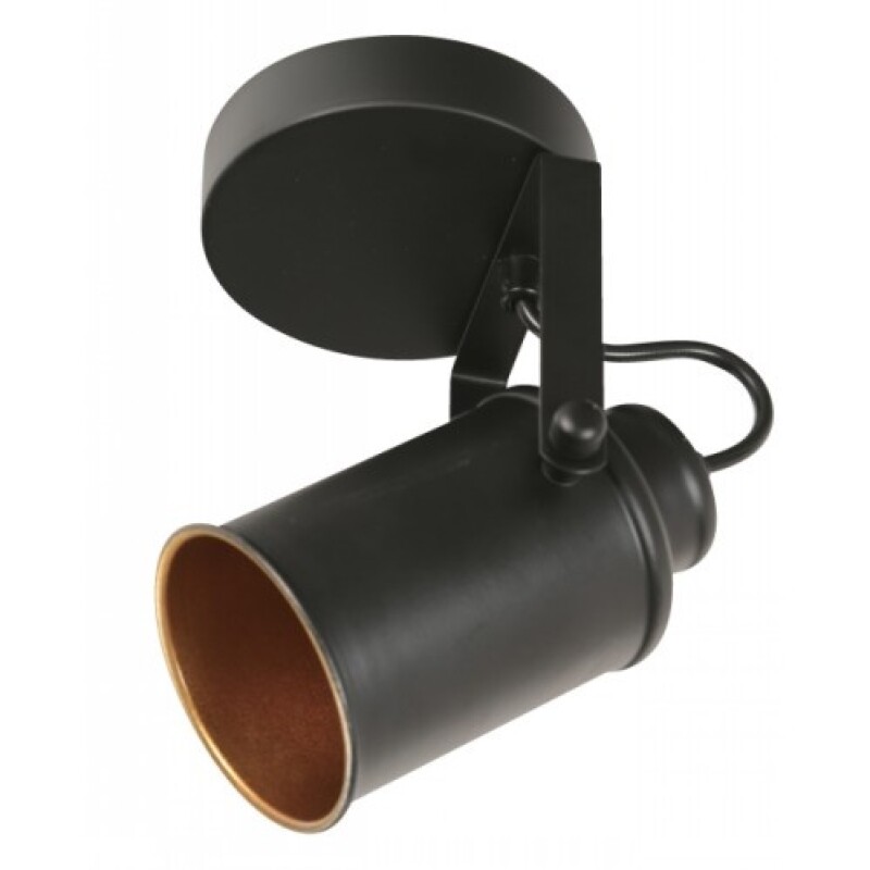 "APLIQUE 1 LUZ ""CAÑON"" NEGRO E27" "APLIQUE 1 LUZ ""CAÑON"" NEGRO E27"