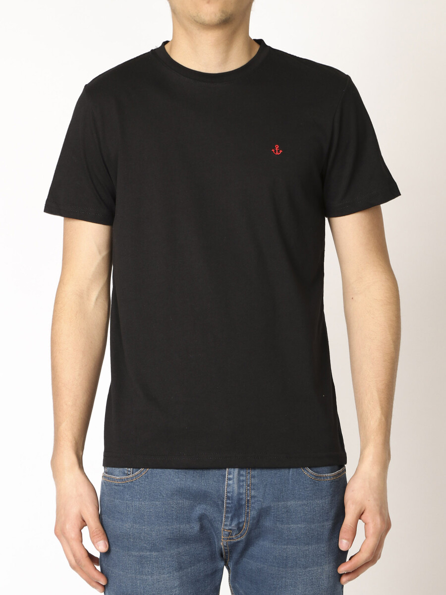 T-shirt Cuello A La Base Navigator - Negro 