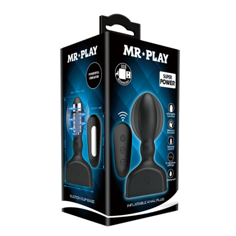 Plug Anal Vibrador Inflable Mr. Play Deluxe Plug Anal Vibrador Inflable Mr. Play Deluxe