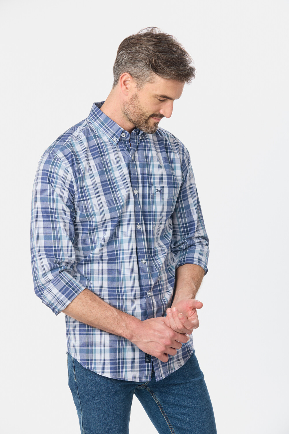 CAMISA CUADROS Azul