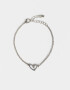 Pulseras Flexibles Con strass Pulsera Flexible Con Corazón - Plateado