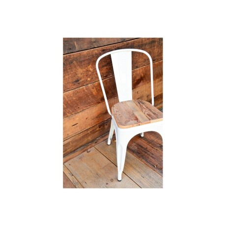 Silla tolix Metálica vintage asiento en madera Silla tolix Metálica vintage asiento en madera