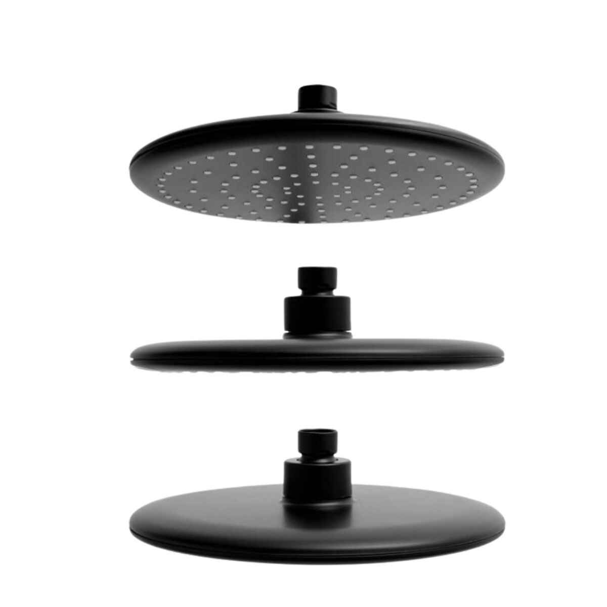 Cabeza de ducha, negro mate 