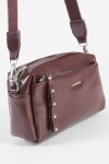 Bandolera basic con cierres chocolate