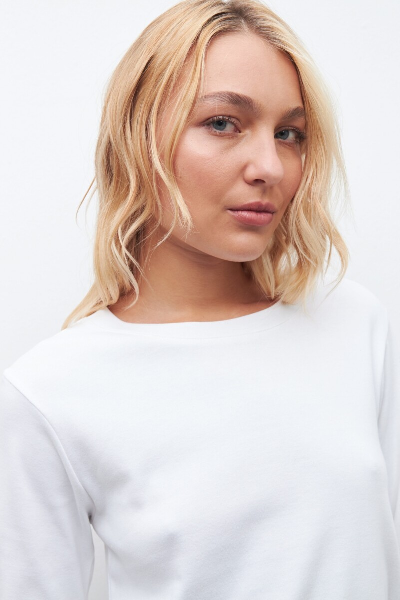 Remera manga larga blanco