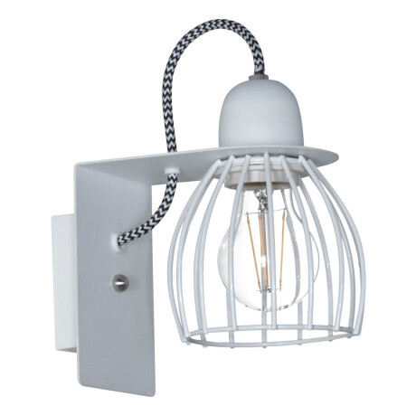 Aplique Led Retro Jaula George 3 Led Blanco