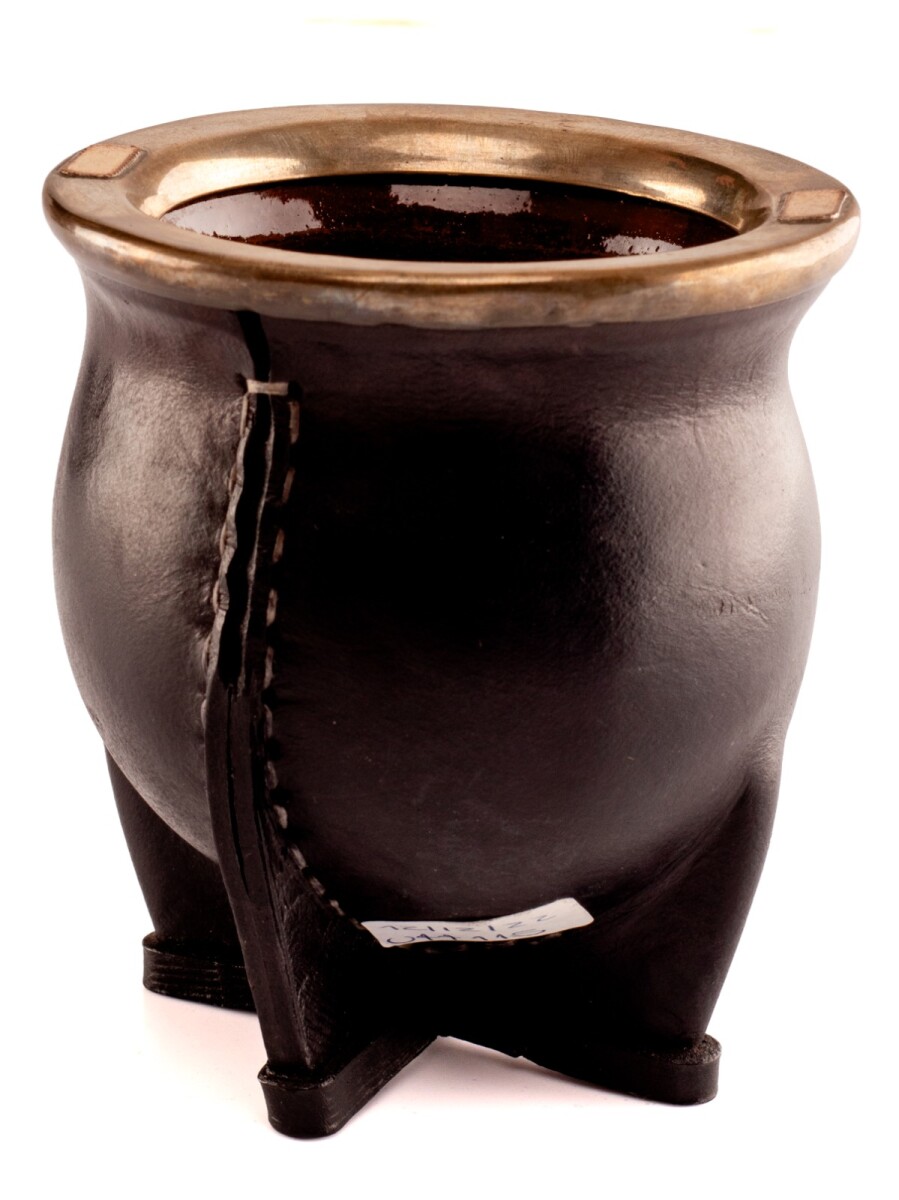 Mate Cerámica Plata y Oro - C2 