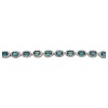 Pulsera oval-Plata 925-Piedra topacio y zirconia-PU3020 conpiedra