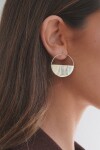Medio Círculo Earrings Mini Alpaca