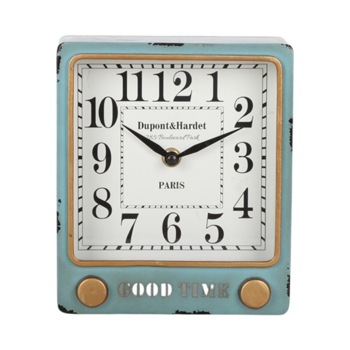 RELOJ DE MESA, VINTAGE 16X19X8 CM 