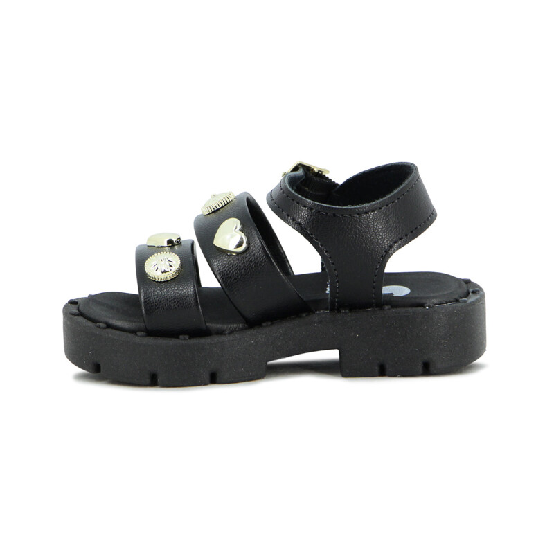 Molekinha Sandalia Infantil Napa Turim Negro