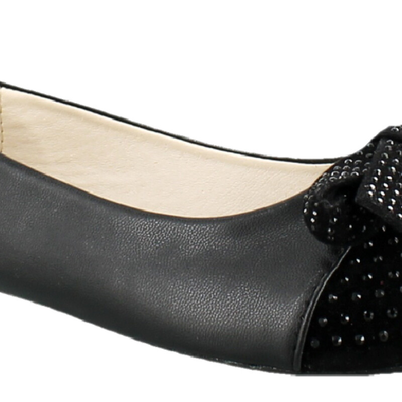 Balerinas Infantiles Croco Kids Zapato Gacela Negro