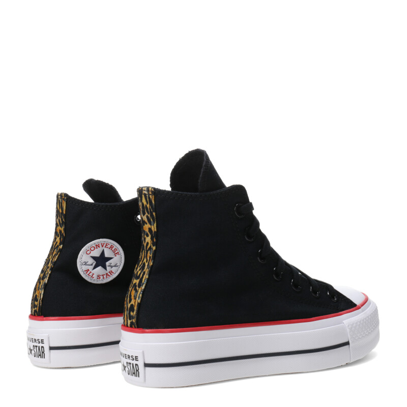 Championes de Mujer Converse Ctas Lift Hi Negro - Blanco