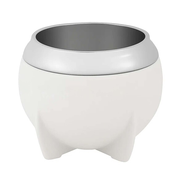 Mate Clásico de Acero Inoxidable Diseño Clásico Duradero Color Blanco