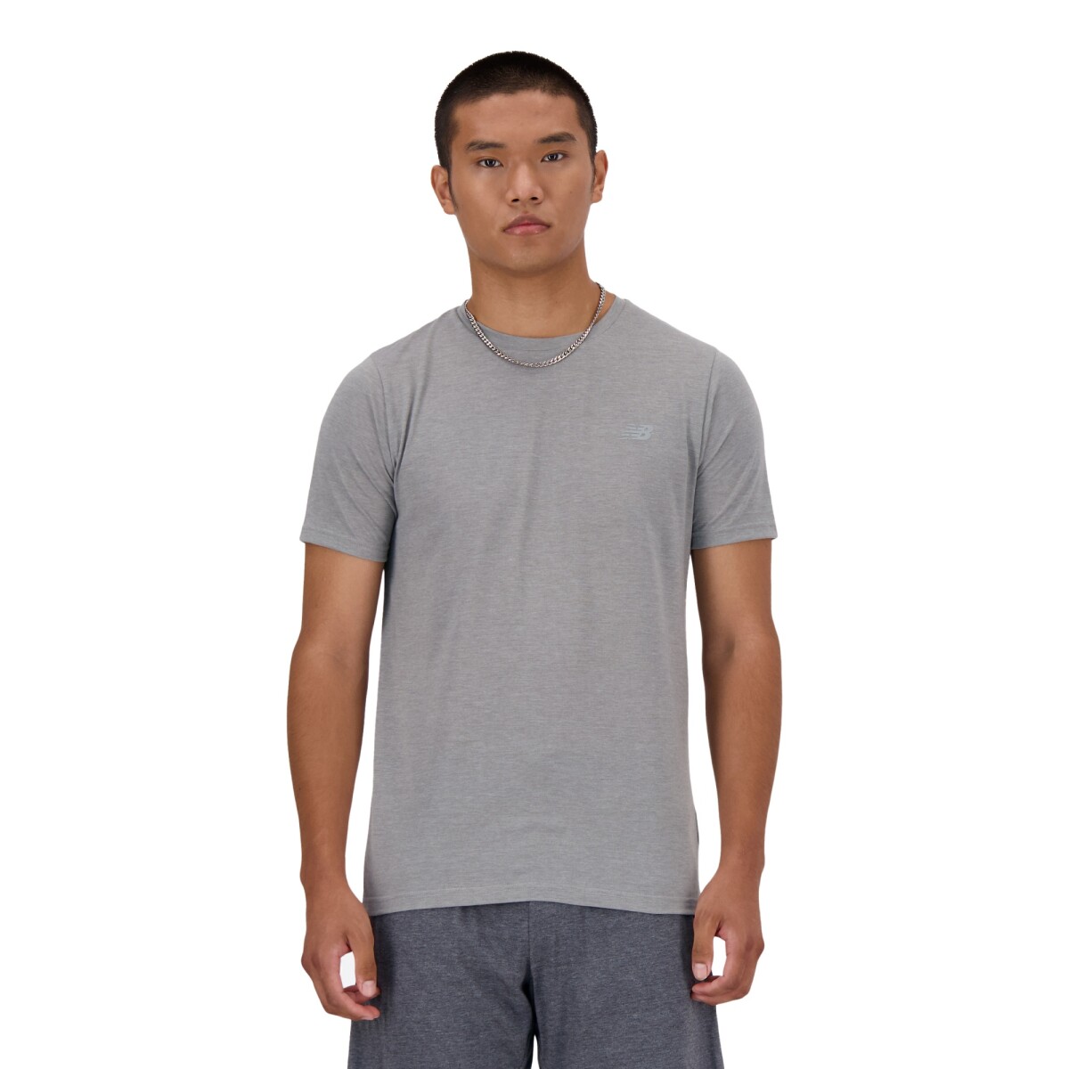 Remera New Balance de Hombre - Essentials Heath - MT41070AGT - ELD 