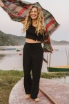 Pantalón Blanca Negro