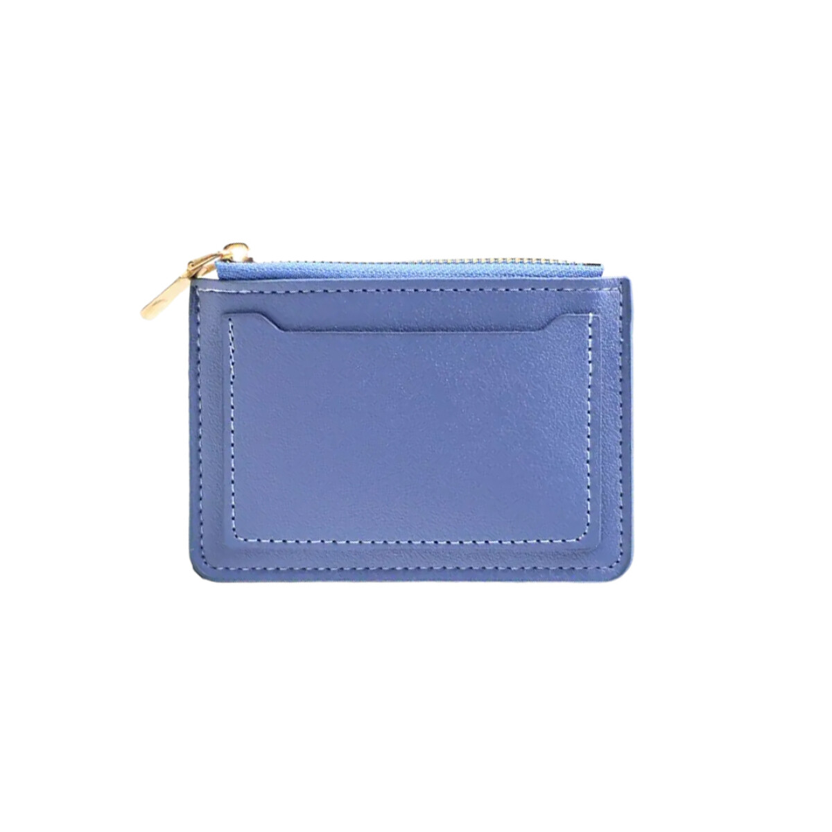 Monedero tarjetero de cuerina - Azul 