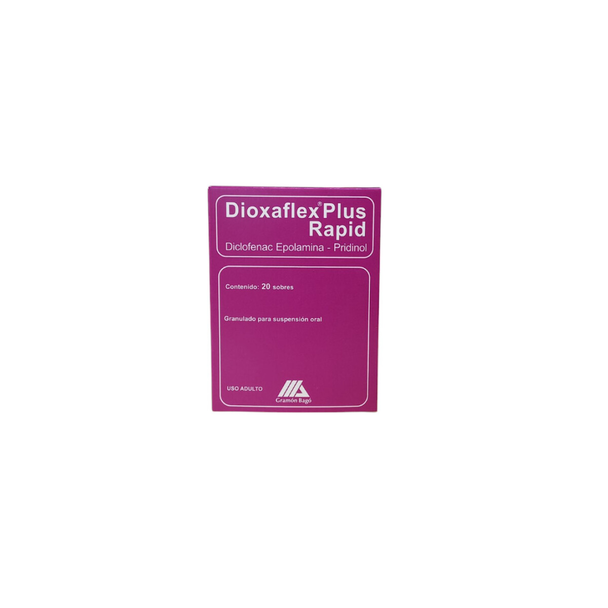 Analgésico Miorrelajante Dioxaflex Plus Rapid x 20 sobres 
