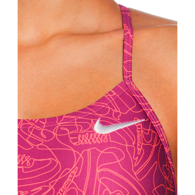 Traje De Baño Cutout One Piece de Mujer Rosado