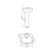 PEDESTAL COLUMNA ADRIATICA BLANCO SATINADO MATE BAÑO 000