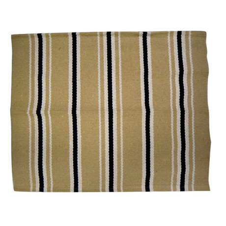 Alfombra en Algodón Tejida Rayada 70 cm X 150 cm BEIGE