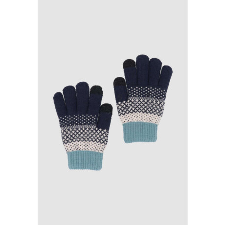 Guantes zigzag Verde petroleo