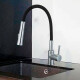Griferia De Cocina Aqualia Con Manguera Flexible Negra CROMO