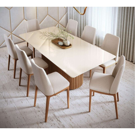 Silla de Comedor City Li­nea Manhattan Boucle/Natural