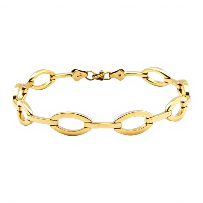Pulsera Oval -Oro bajo-Sin Piedra-PU8035 sinpiedra