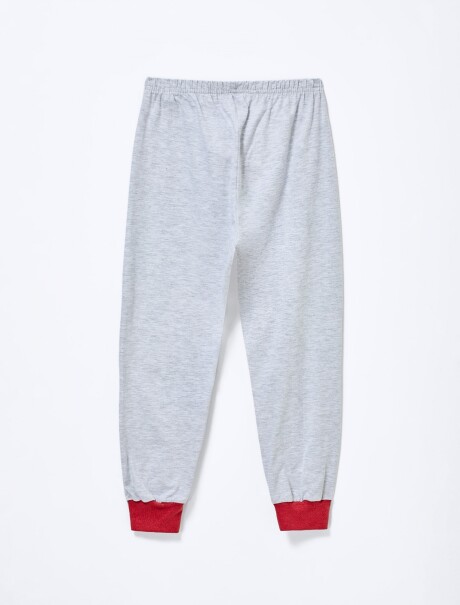 PIJAMA DE NIÑO ESTAMPADO GRIS
