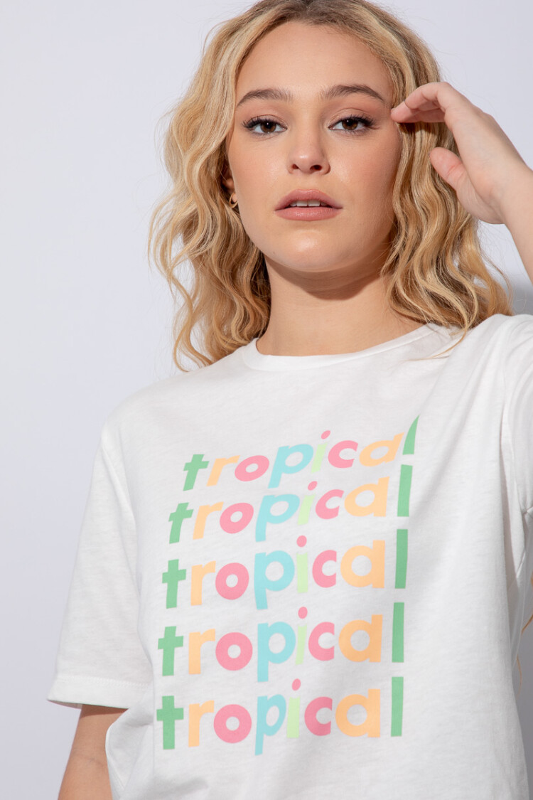 REMERA TROPI Crudo