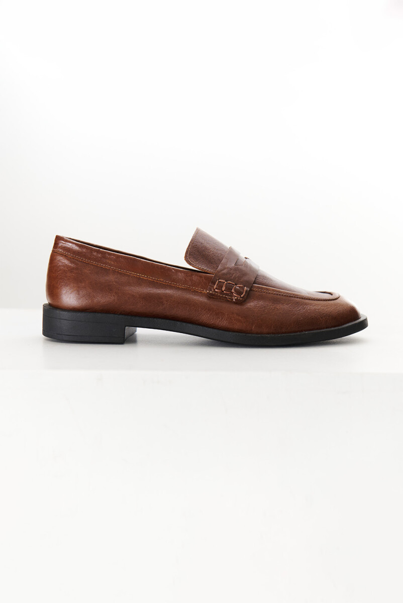 MOCASIN COMBI - MARRON 