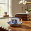 Taza cafe con plato Blue Willow 100 ml OXFORD Taza cafe con plato Blue Willow 100 ml OXFORD
