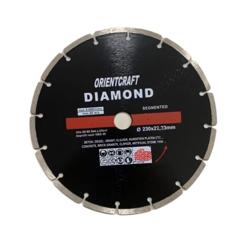 Disco diamantado 115mm segmentado corte seco/húmedo Disco Diamantado 115mm Segmentado Corte Seco/húmedo