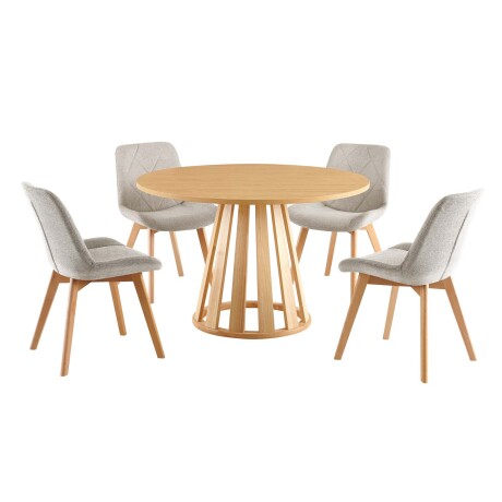 JUEGO DE COMEDOR MDF-Y-MADERA INÉS