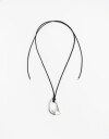 Collares Largos Cordón Collar Largo Metal - Plateado