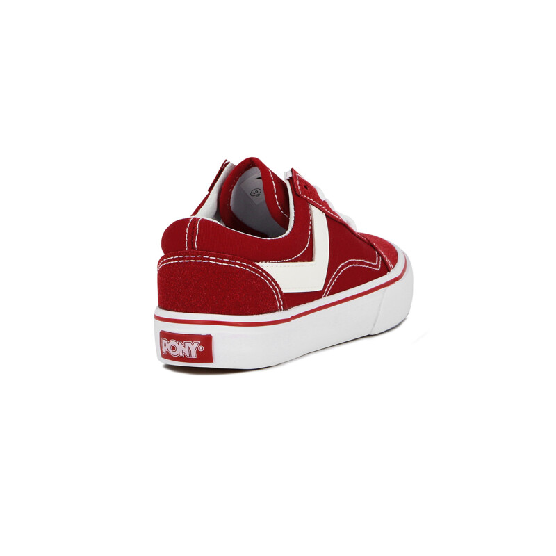 Pony Kids Champion Old School Casual Lona-Gamuza Red Rojo