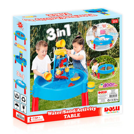 Mesa Juegos 3en1 Dolu Europea Infantil Agua Arena Dol003070