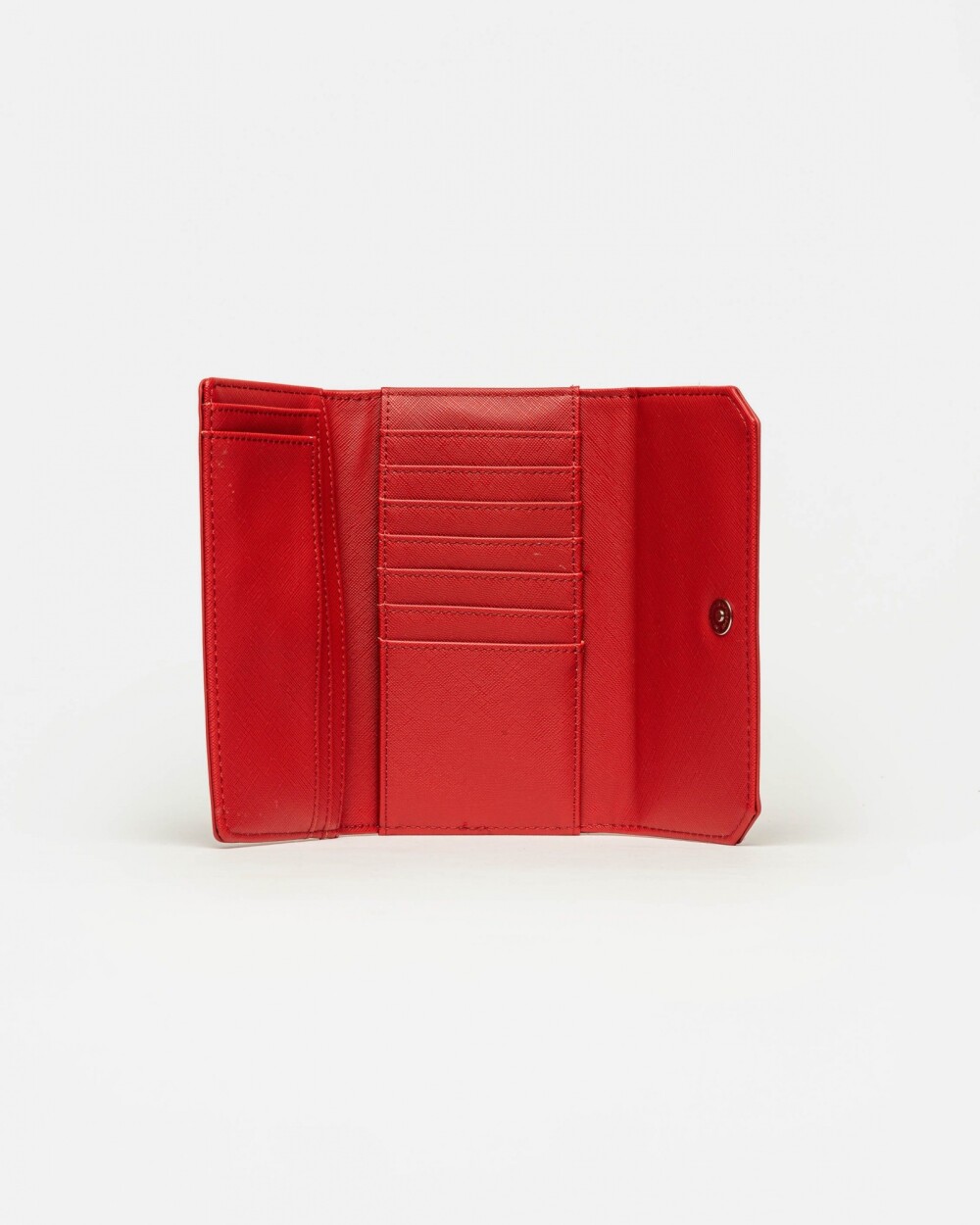 Billetera P&P en efecto cuero Rojo