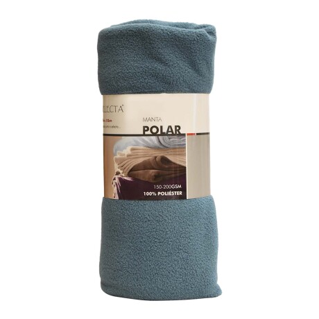 Manta Polar Frazada de 1 Plaza 127x152cm Varios Colores Turquesa