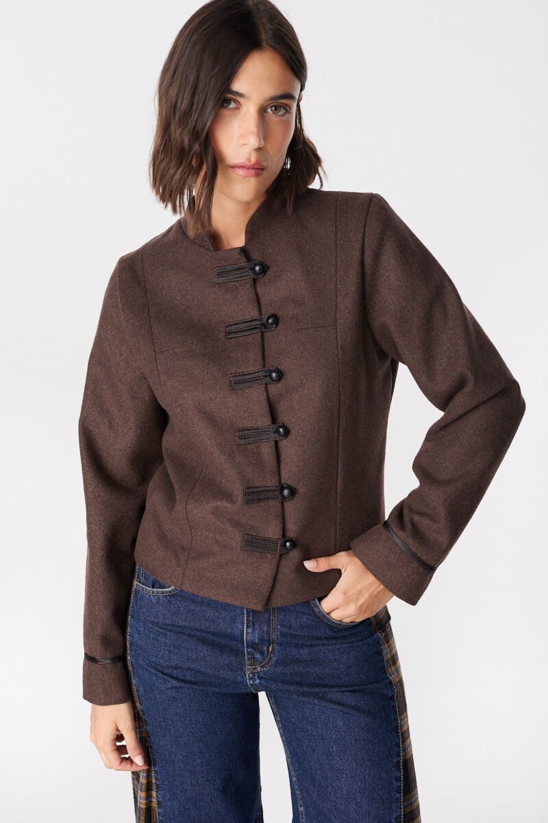 Chaqueta Oriental Marron
