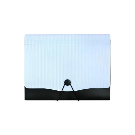 Carpeta con compartimentos y elastico colores pastel Celeste